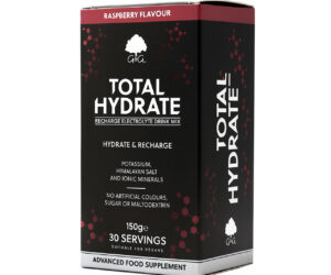 Total Hydrate - Electrolyte Drink Mix Raspberry Flavour- 150g Powder