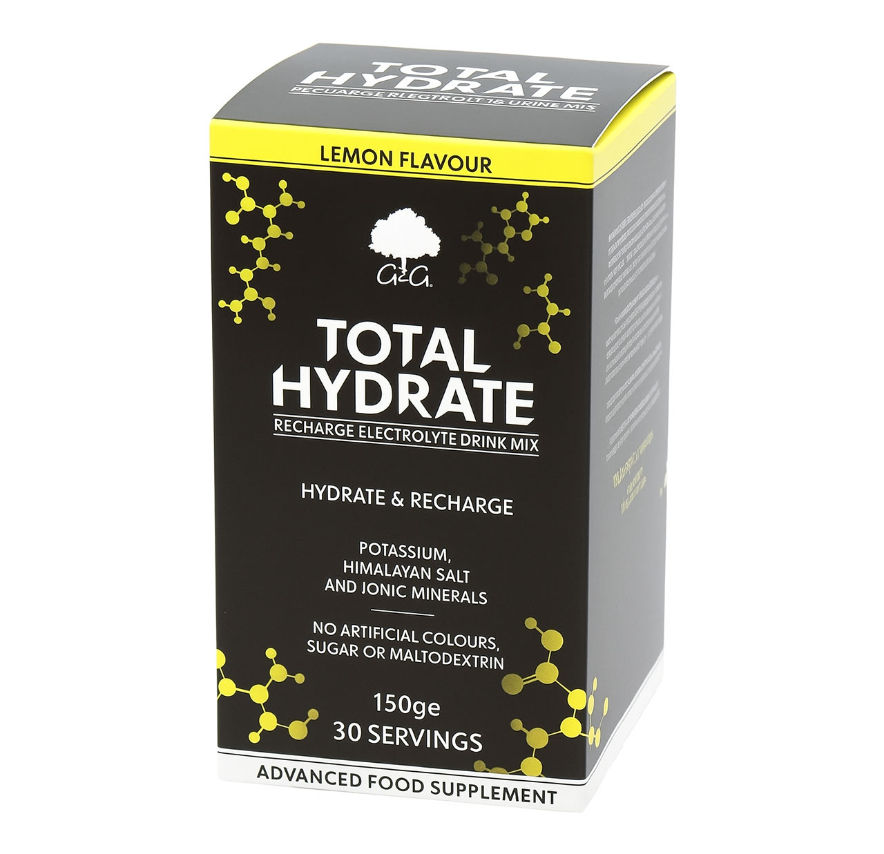 Total Hydrate Lemon - Electrolyte Drink Mix - 150g Powder